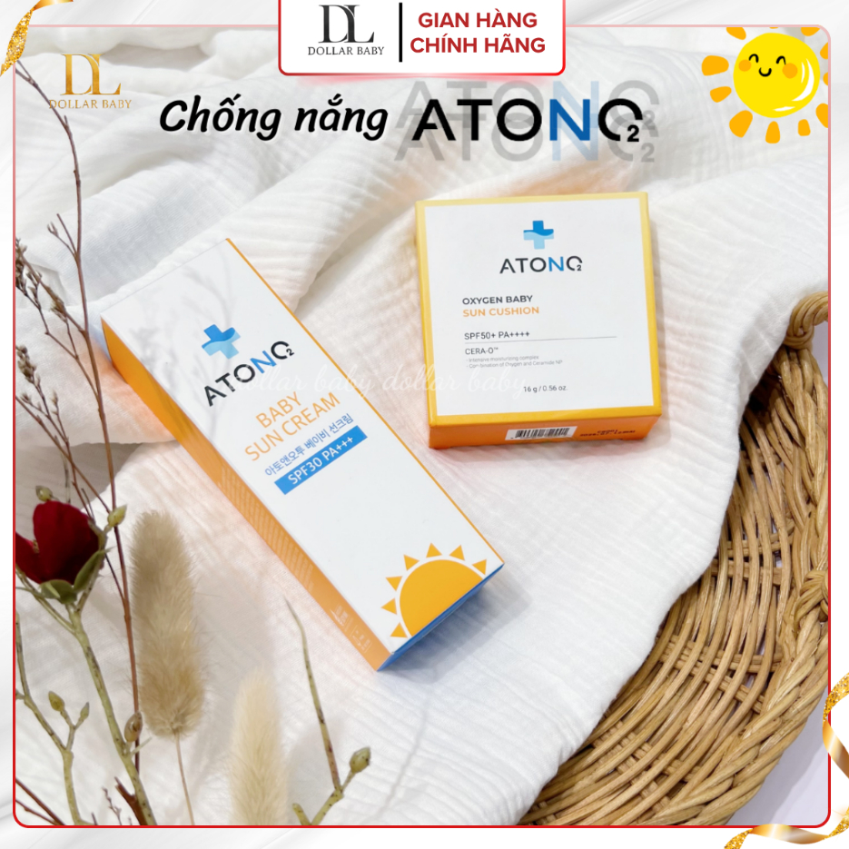 Kem Chống Nắng Thuần Chay ATONO 2 Oxygen Daily Sun Cream SPF30 PA+++ (50g) - Cho Bé 6M - Hàn Quốc