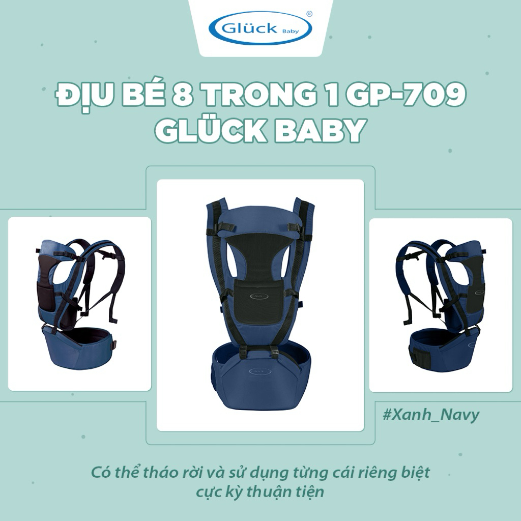 Thanh lý địu bé Gluck baby chính hãng 8 trong 1