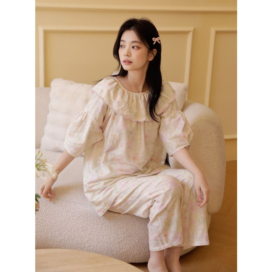 After Bath - Bộ Mặc Nhà Pastel Ruffle Set - PJ254
