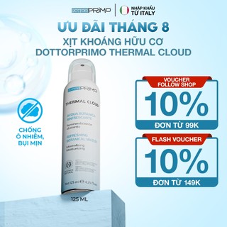 Xịt Khoáng Dưỡng Ẩm DottorPrimo Thermal Cloud 125ml Bảo Vệ Da Khỏi Bụi Bẩn Và Làm Dịu Da Hiệu Quả DP0009