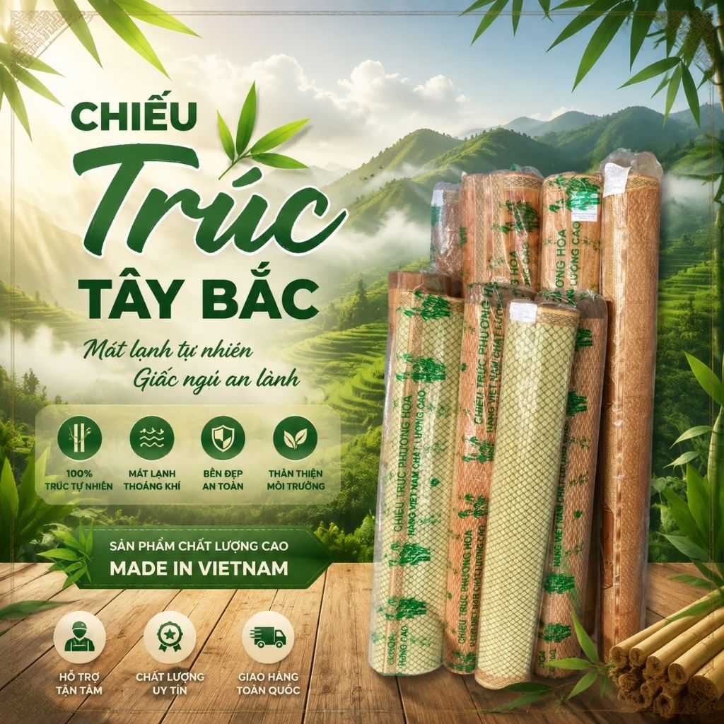 Chiếu Trúc Tây Bắc 1m6x2m