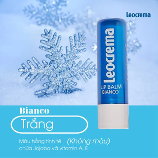 Son dưỡng môi LEOCREMA 5.5g Nhập Khẩu Chính Hãng Ý - Cấp Ẩm Sâu, Dưỡng Mềm Mịn, Lành Tính Cho Mội Loại Da
