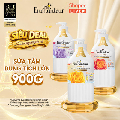 [SVIP] Sữa tắm hương nước hoa Pháp Enchanteur Deluxe 650g / 900g - Mềm mịn như lụa Lưu hương 24H