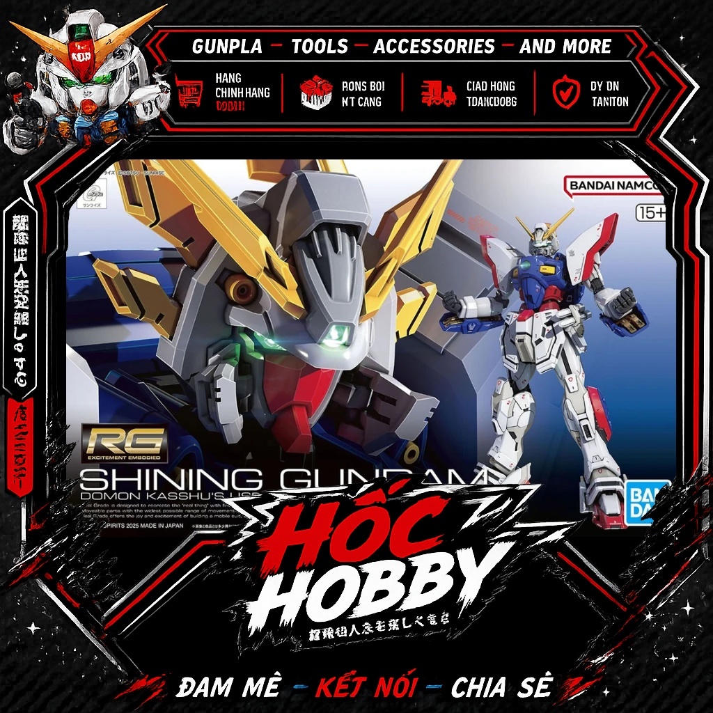 Mô Hình Lắp Ráp Bandai RG 1/144 RG Shining Gundam