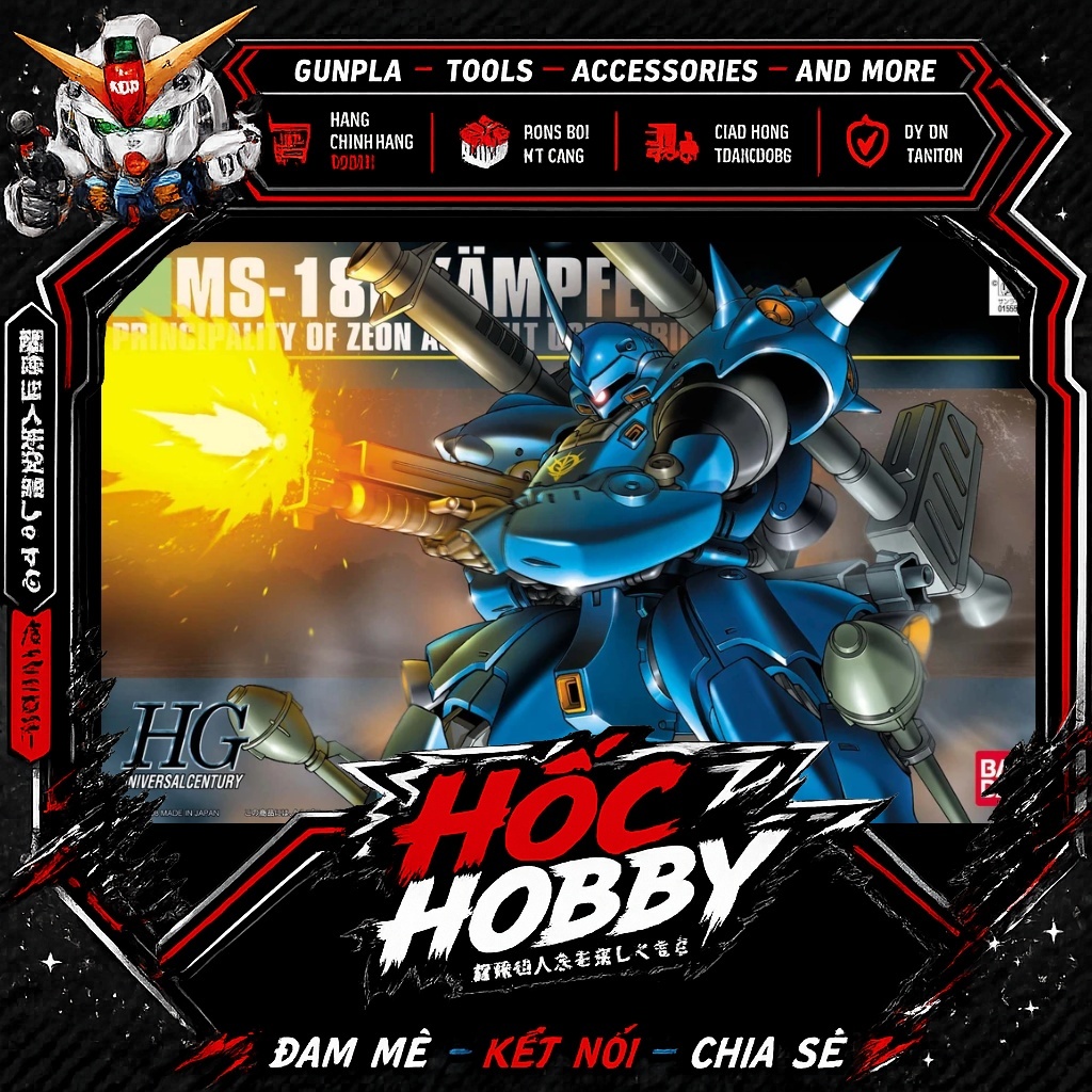 Mô Hình Lắp Ráp Bandai HG 1/144 HG UC 1/144 Kampfer