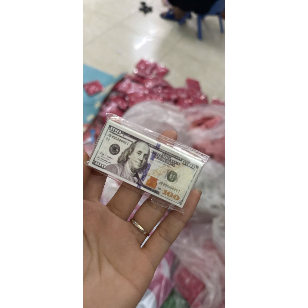 Set 200 Tờ Tiền Đô La Giả Trang Trí Bánh Kem Mini | Phụ Kiện Decor Bánh Sinh Nhật, Bánh Kem, Chụp Ản