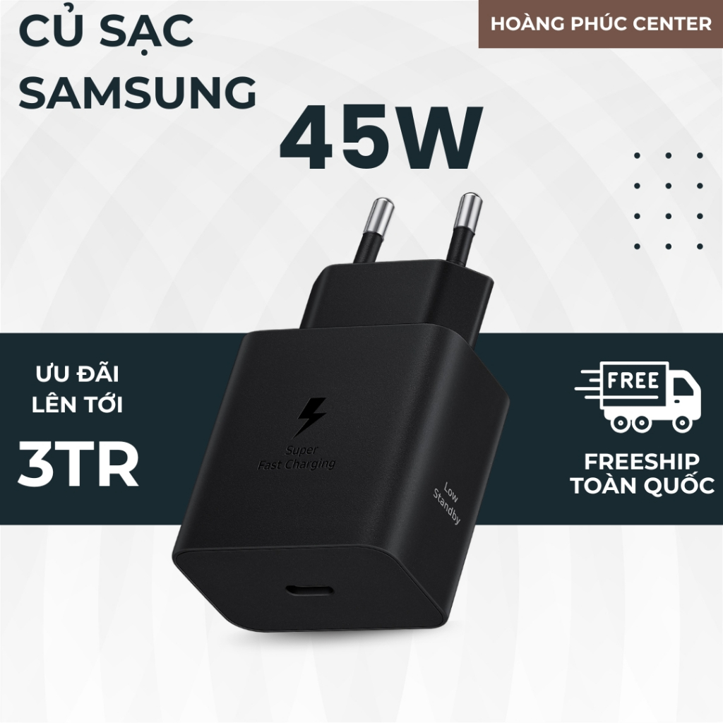 [CHÍNH HÃNG SAMSUNG] Củ sạc nhanh Samsung 45W - FULLBOX