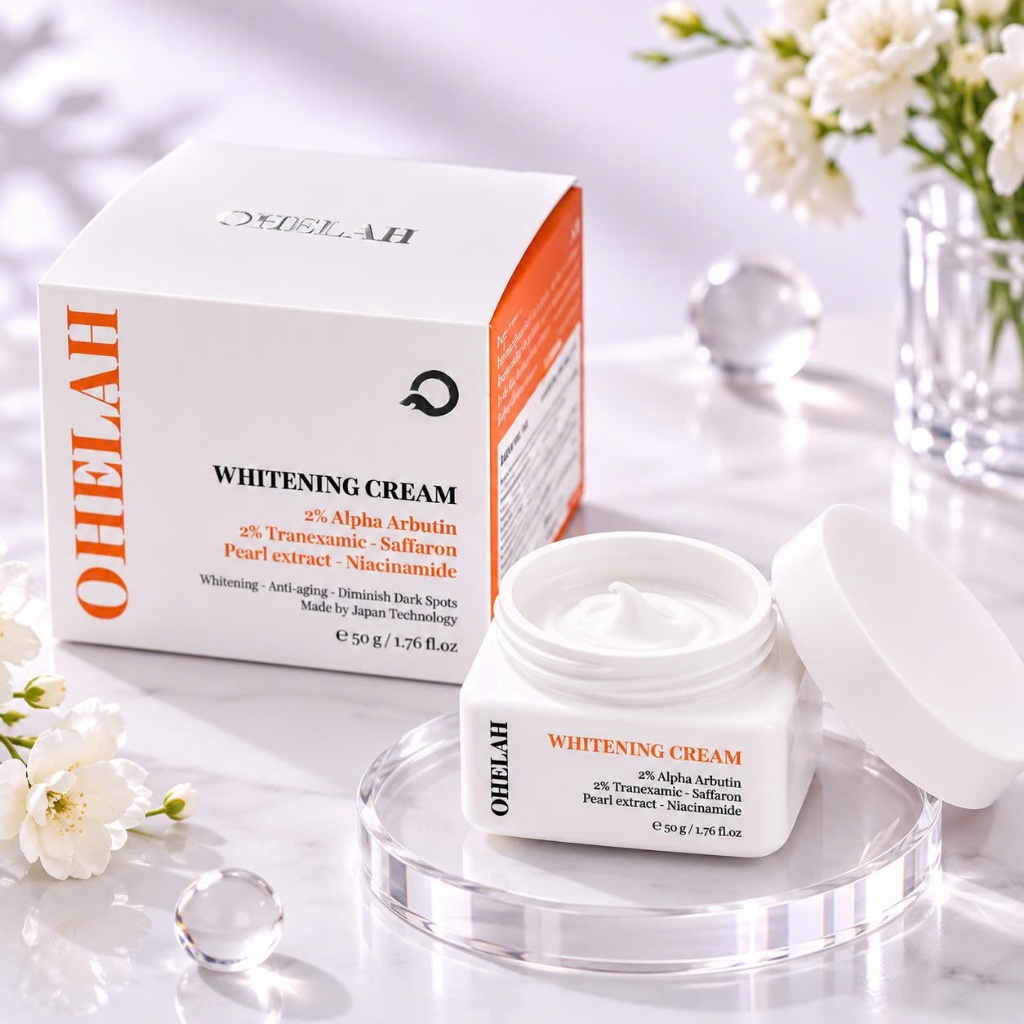 [CHÍNH HÃNG]Kem Ohelah  Dưỡng Trắng Giảm Thâm Nám Làm Đều Màu Da Arbutin-Tranexamic-Niacinamide Ohel