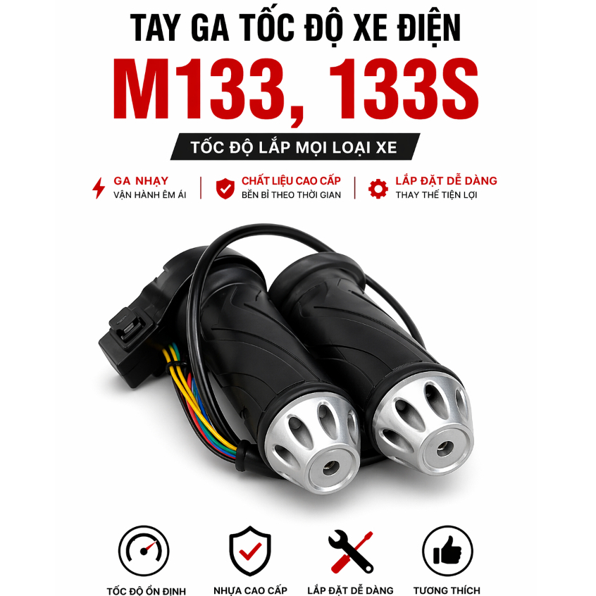 Tay ga Tốc Độ xe điện M133, 133s tốc độ lắp mọi loại xe GIÁ HỦY DIỆT hc shop