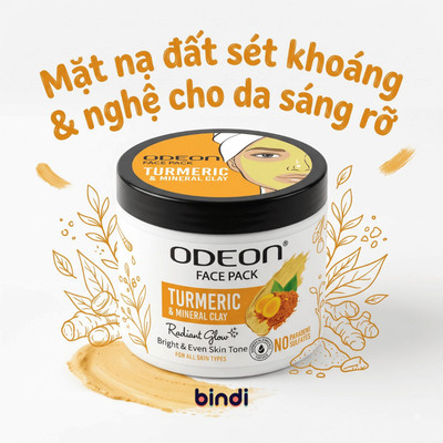 Mặt Nạ Đất sét Odeon 400g Kiềm Dầu, Sạch Mụn & Mờ Thâm