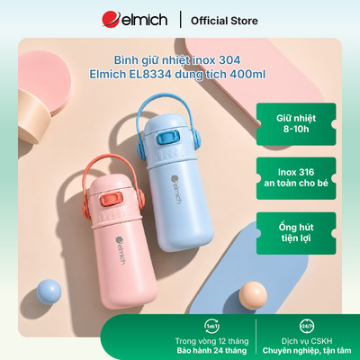 Bình giữ nhiệt inox 304 Elmich EL-8334 dung tích 400ml