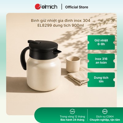 Bình giữ nhiệt gia đình inox 304 Elmich EL8299 dung tích 900ml
