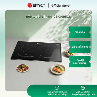 [Mã ELBSJBP03 giảm 12% đơn 500K] Bếp điện từ đôi Elmich ICE-3495