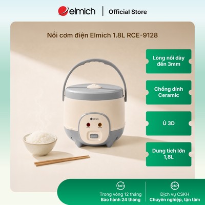 Nồi cơm điện Ceramic Elmich 1.8L RCE-9128