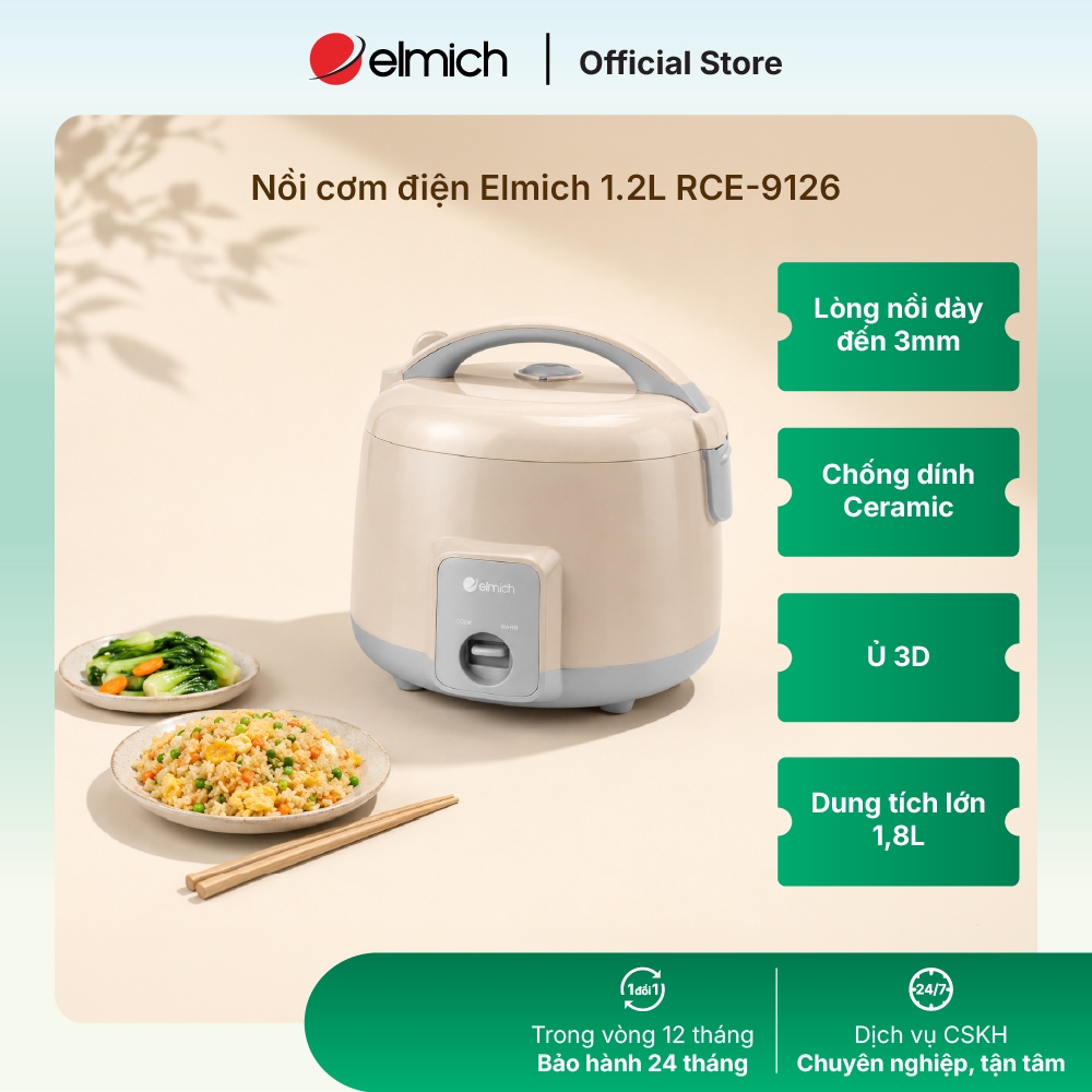 Nồi cơm điện Elmich 1.2L RCE-9126
