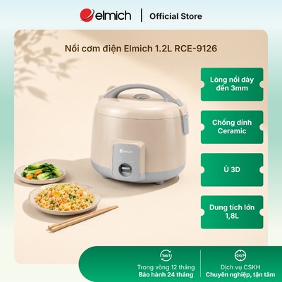 Nồi cơm điện Elmich 1.2L RCE-9126