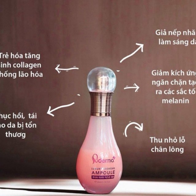 (chính hãng) Serum exosome luxury puderma- tinh chất tế bào gốc trẻ hoá tăng sinh phục hồi se khít l
