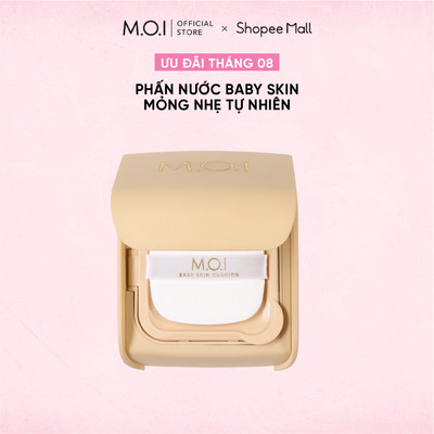 Phấn nước che phủ mỏng nhẹ mịn mướt MOI Baby Skin Cushion SPF 50+ PA+++ 12g