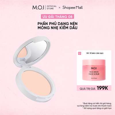 Phấn phủ dang nén mỏng nhẹ kiềm dầu MOI Baby Skin Powder 10g