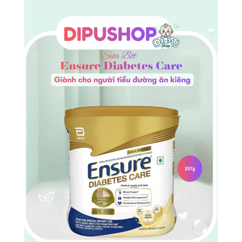 Sữa Bột Ens Diabetes Care Mỹ Dinh Dưỡng Cho Người Tiểu Đường Hộp 375g