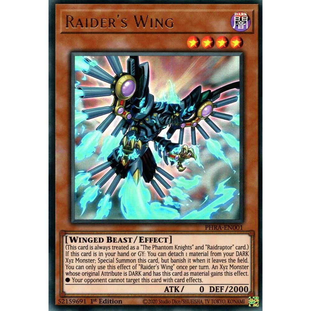 Thẻ Bài Yugioh PHRA-EN001 - Raider's Wing - Effect Monster - Ultra Rare