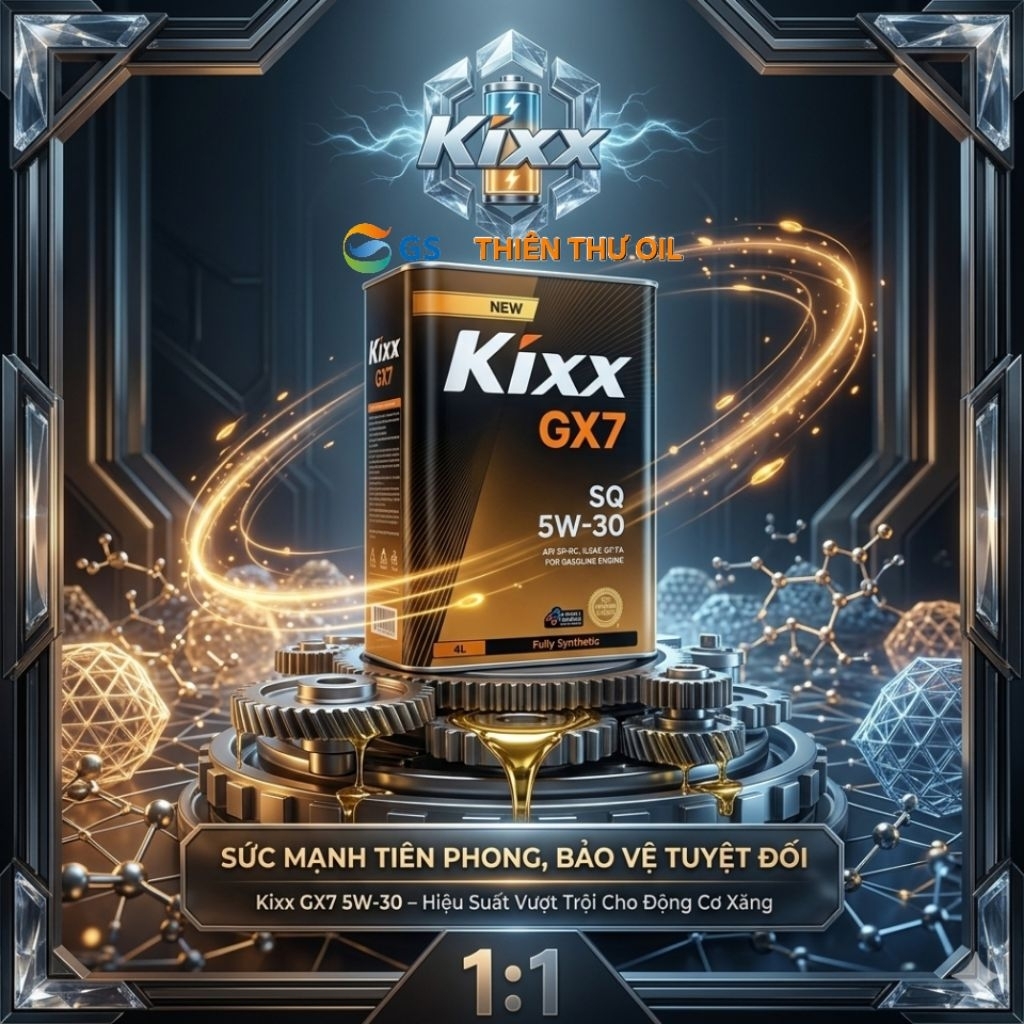 Kixx GX7 SQ 5W30 Fully Synthetic (Tổng hợp toàn phần)