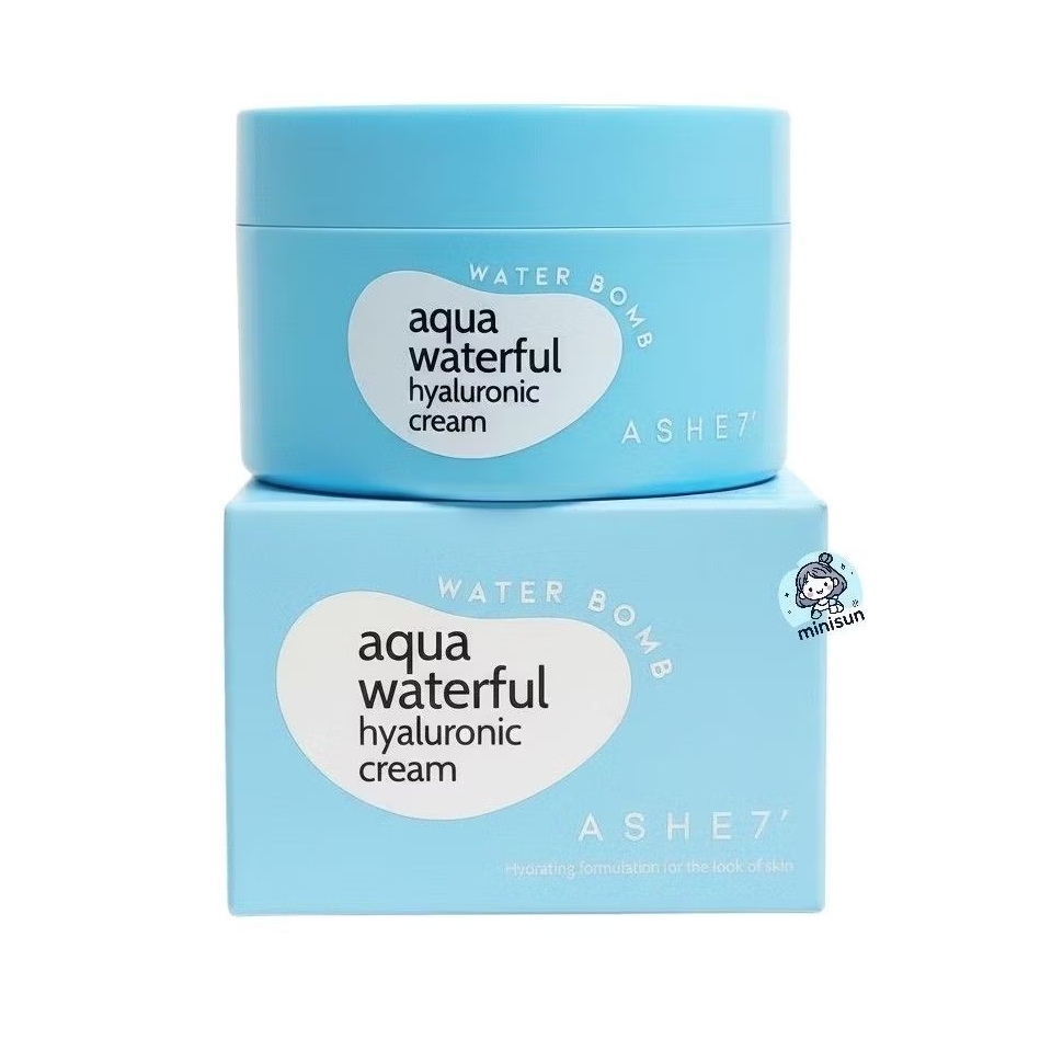 [Hỏa tốc] Kem dưỡng ẩm dạng gel Ashe7 Aqua Waterful Hyaluronic Cream