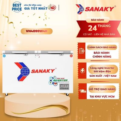 Tủ đông Sanaky Inverter 280 lít VH4099W4K