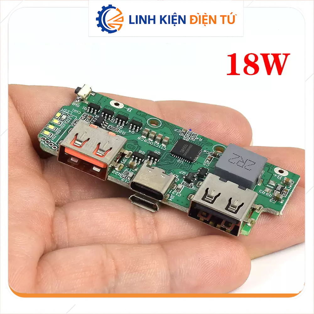 [Linh Kiện Điện Tử][G195] Mạch Sạc Nhanh 2 Chiều QC3.0 PD3.0 SW6106 18W