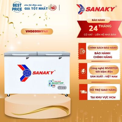 Tủ đông Sanaky 410 lít Inverter VH5699HY4K