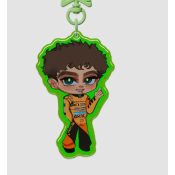 Formula 1 (F1) Lando Norris glitter epoxy keychain Nang Decor Shop