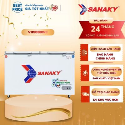 Tủ đông Sanaky Inverter 365 Lít VH-5699W3