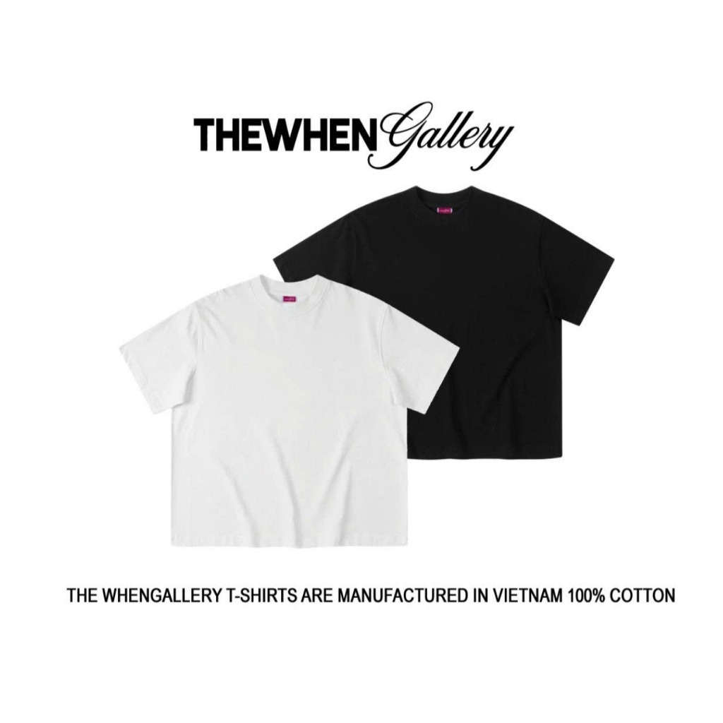 Áo thun TRƠN Thewhen Gallery  Form Boxy - 100% Cotton 280 GSM