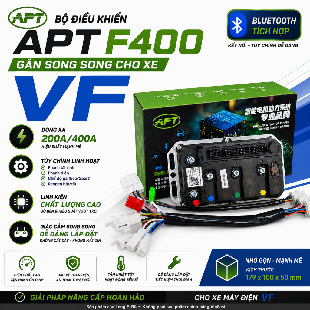 ic xe điện APT F400 ghép song song cho xe Feliz Evo