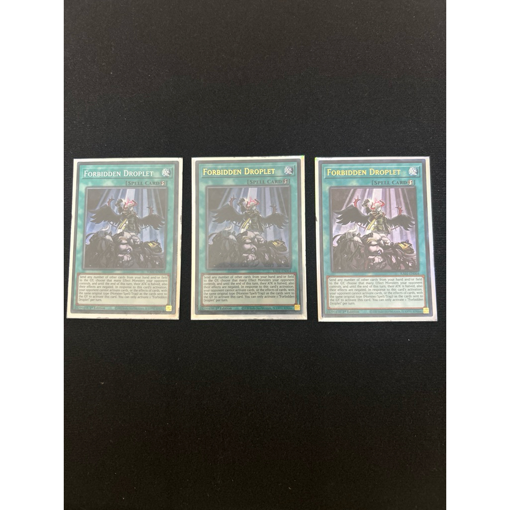 3 Lá Forbidden Droplet - 25th Anniversary Rarity Collection (RA01)-1 Super và 2 Utra