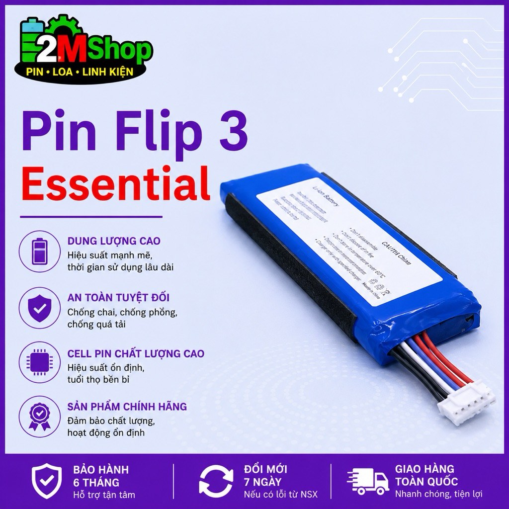 Linh kiện JBL Flip Essential / Flip 3 Stealth Edition / Flip 3 SE L0748-LF