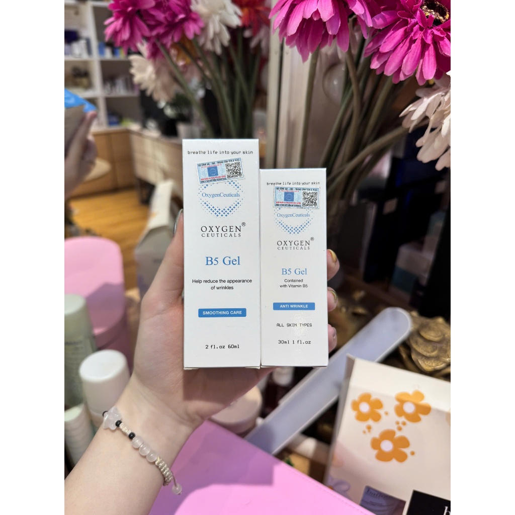 [OXYGEN]Serum Vitamin B5 tái tạo, phục hồi, chống lão hoá Oxygen Ceuticals B5 Gel Hàn Quốc 60ml