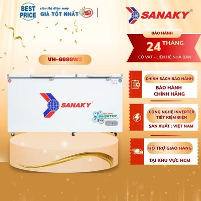 Tủ đông Sanaky Inverter 485 lít VH-6699W3