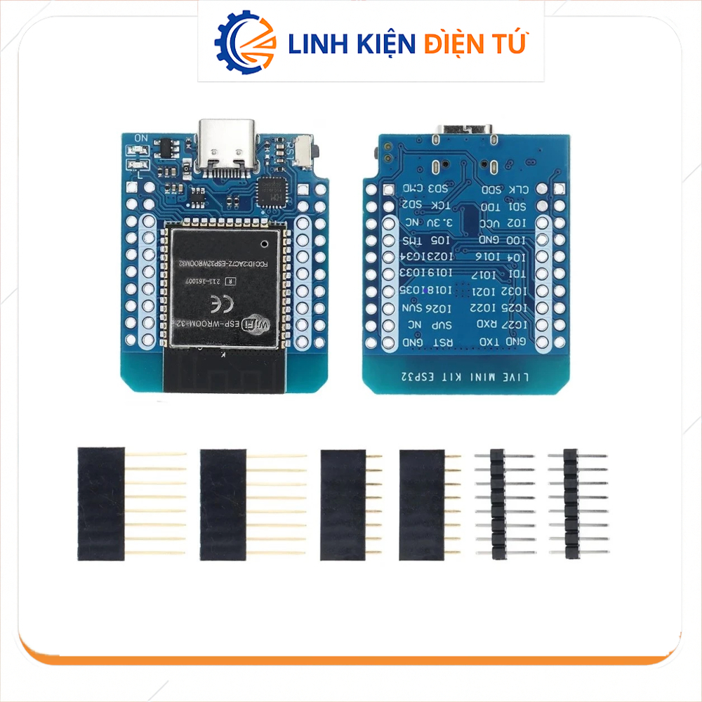 [Linh Kiện Điện Tử][G205] Kít Phát Triển Esp32 Live Mini Wifi Bluetooth Type C CP2104