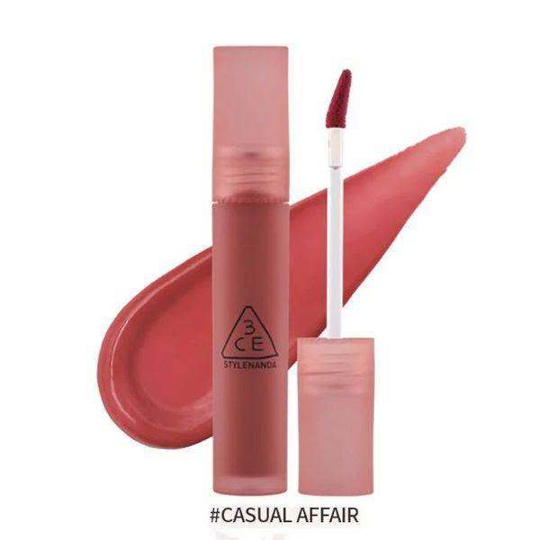 Son 3CE Blur Water Tint Casual Affair Cánh Hồng Khô Sang Trọng, Lì Nhẹ Không Khô Môi