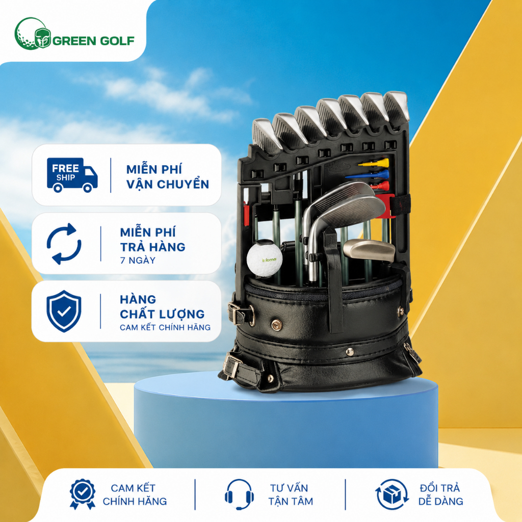 Giá cài gậy, giá cài gậy golf Koma Iron Holder bảo vệ tốt phần shaft và phần đầu của gậy luôn ổn địn