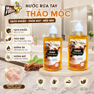 Combo 2 nước rửa tay khử mùi mr.fresh 500ml hương cam quế