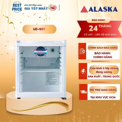 Tủ Mát Alaska LC-50T – 50 Lít, Mini 1 Cánh, Dàn Lạnh Nhôm, Gas R600A, Bảo Hành 24 Tháng
