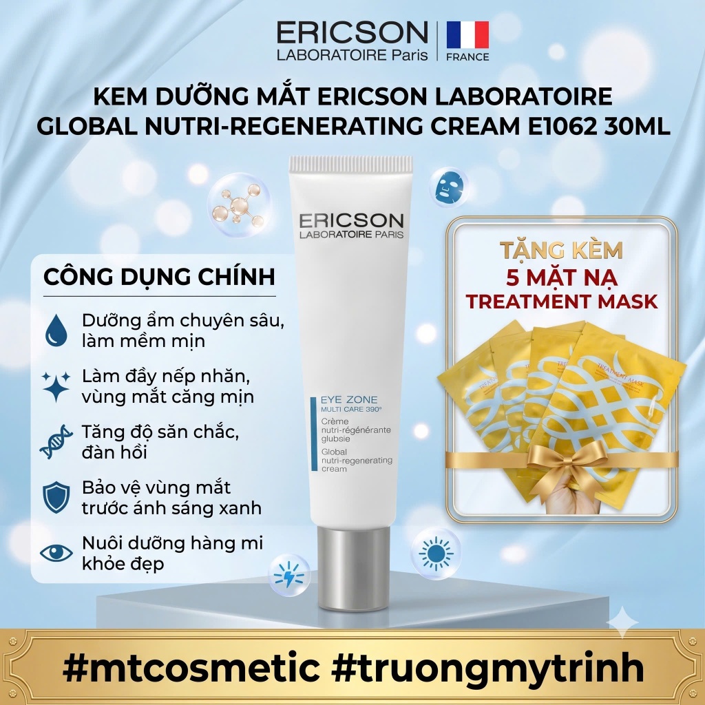 KEM DƯỠNG MẮT ERICSON LABORATOIRE GLOBAL NUTRI-REGENERATING CREAM E1062 30ML