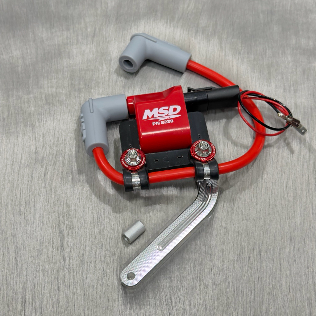 Combo mobin sường MSD + pát nhôm cnc lắp WAVE / DREAM ( tặng pát kẹp, ốc salaya, long đền đỏ ) - Phụ