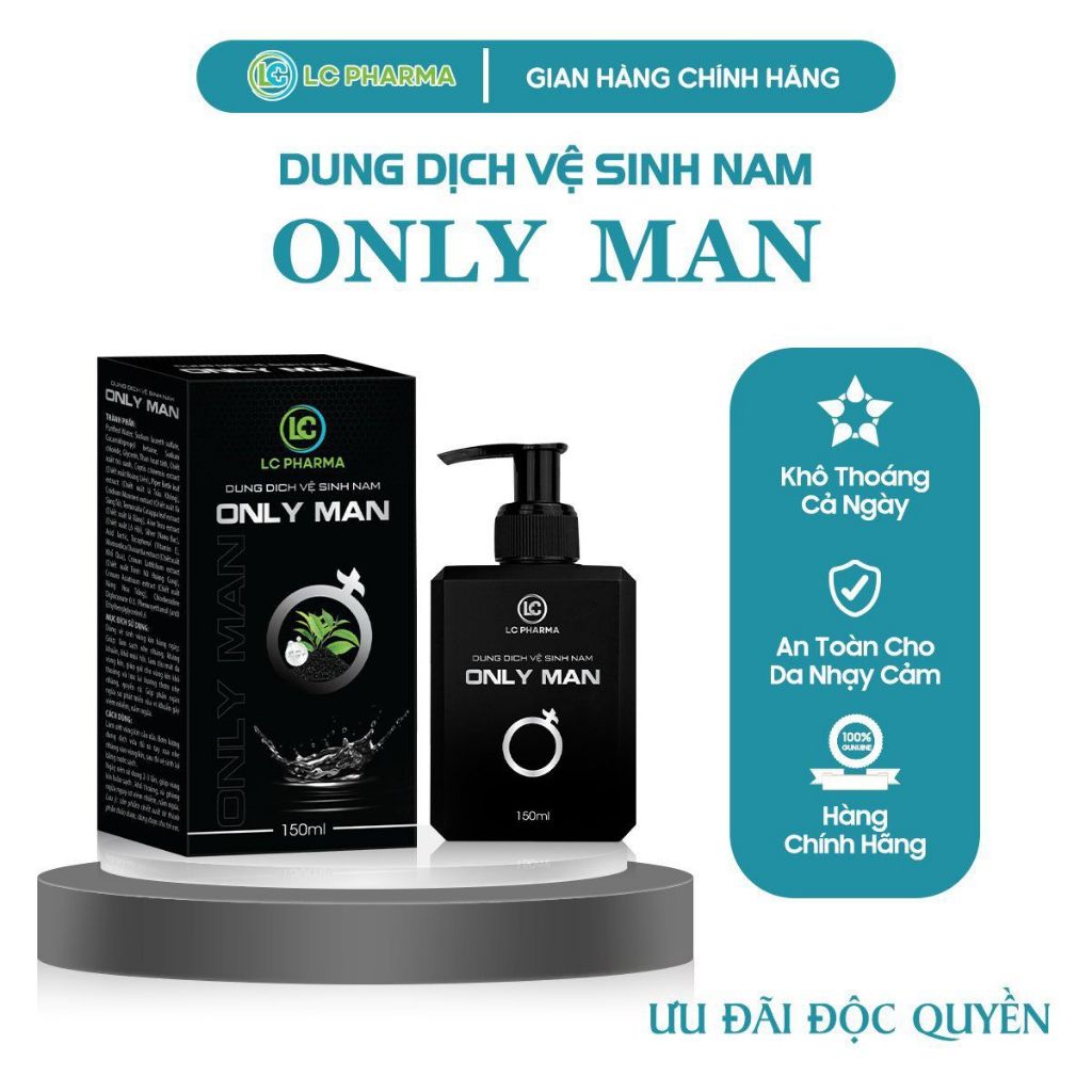 Dung dịch vệ sinh nam giới ONLY MAN hương bạc hà 150ml
