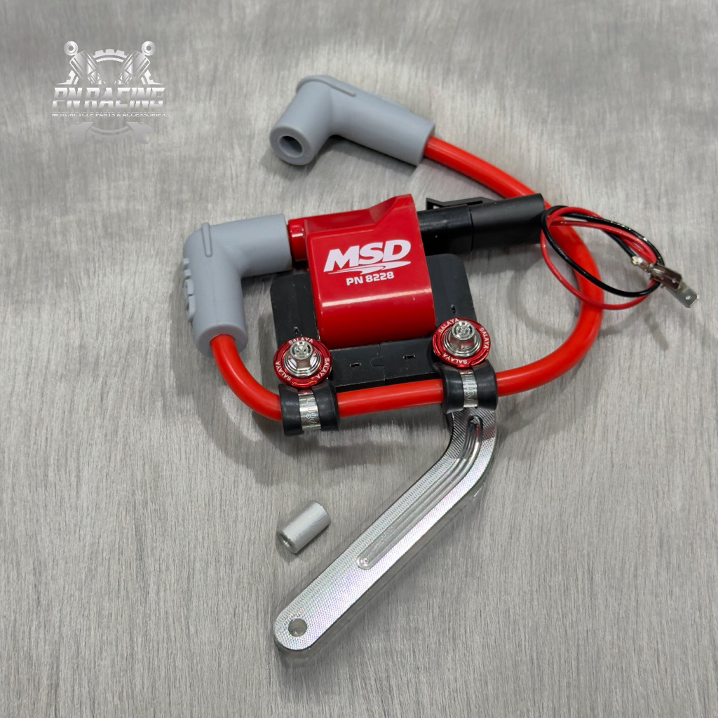 Combo mobin sường MSD + pát nhôm cnc lắp WAVE / DREAM ( tặng pát kẹp, ốc salaya, long đền đỏ ) - Phụ