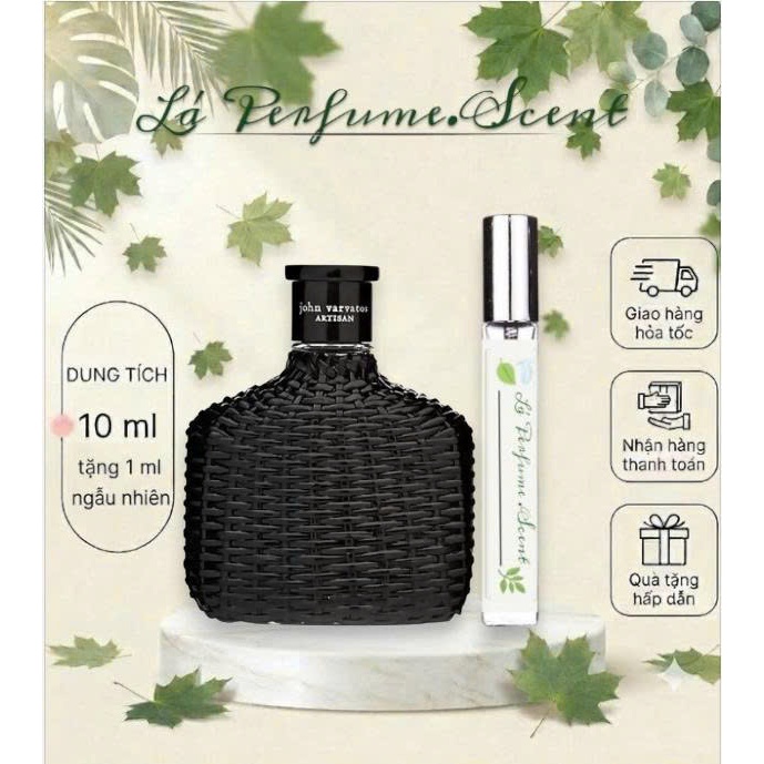 🌿 Nước Hoa John Varvatos Artisan Black Eau de Toilette 10ml