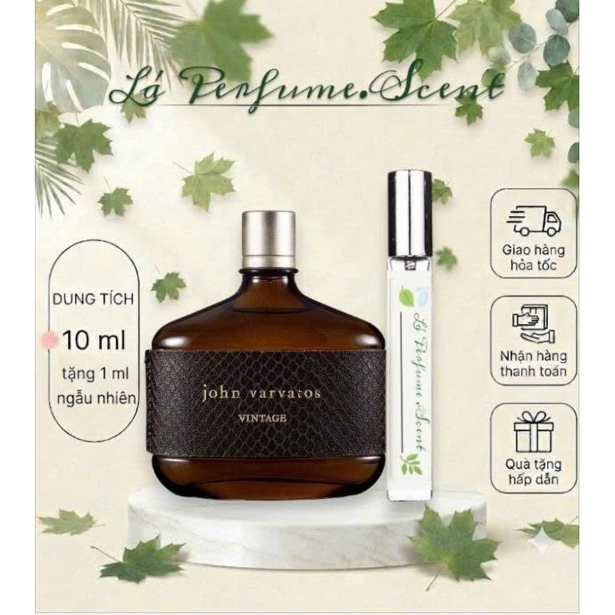 🌿 Nước Hoa Nam John Varvatos Vintage EDT 10ml