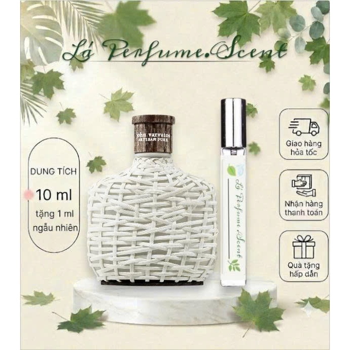 🌿 Nước Hoa Nam John Varvatos Artisan Pure EDT 10ml